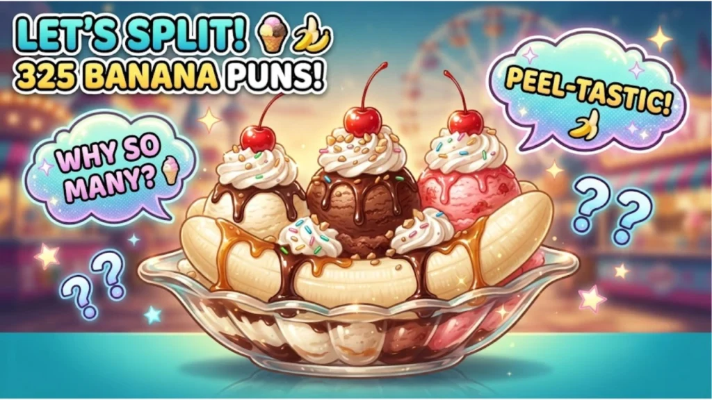 Banana Split and Dessert Puns